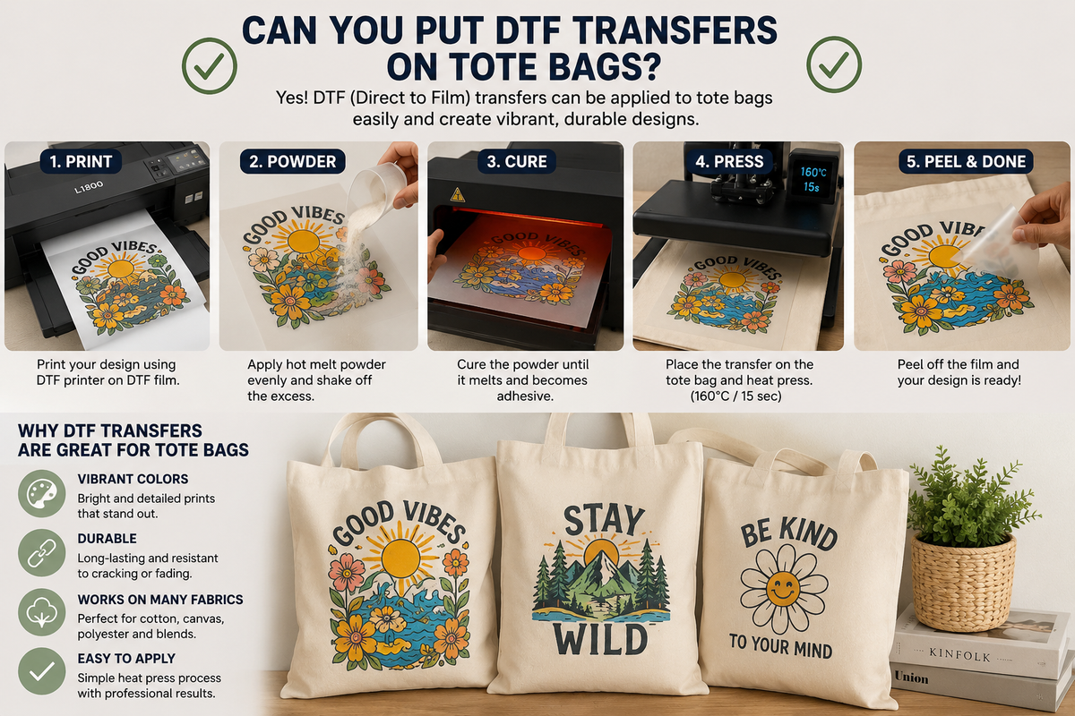Can You Put DTF Transfers on Tote Bags?