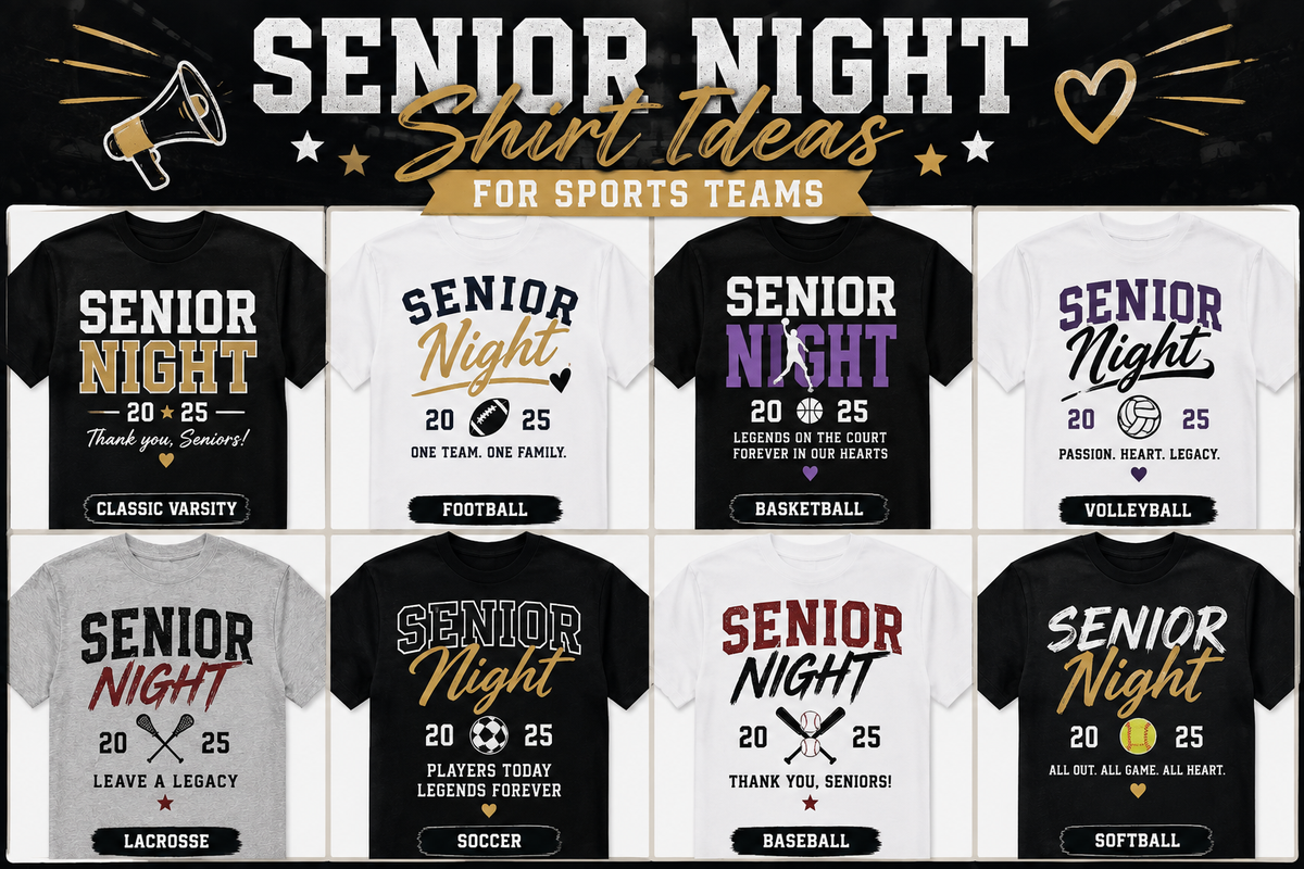 Senior Night Shirt Ideas for Sports Teams