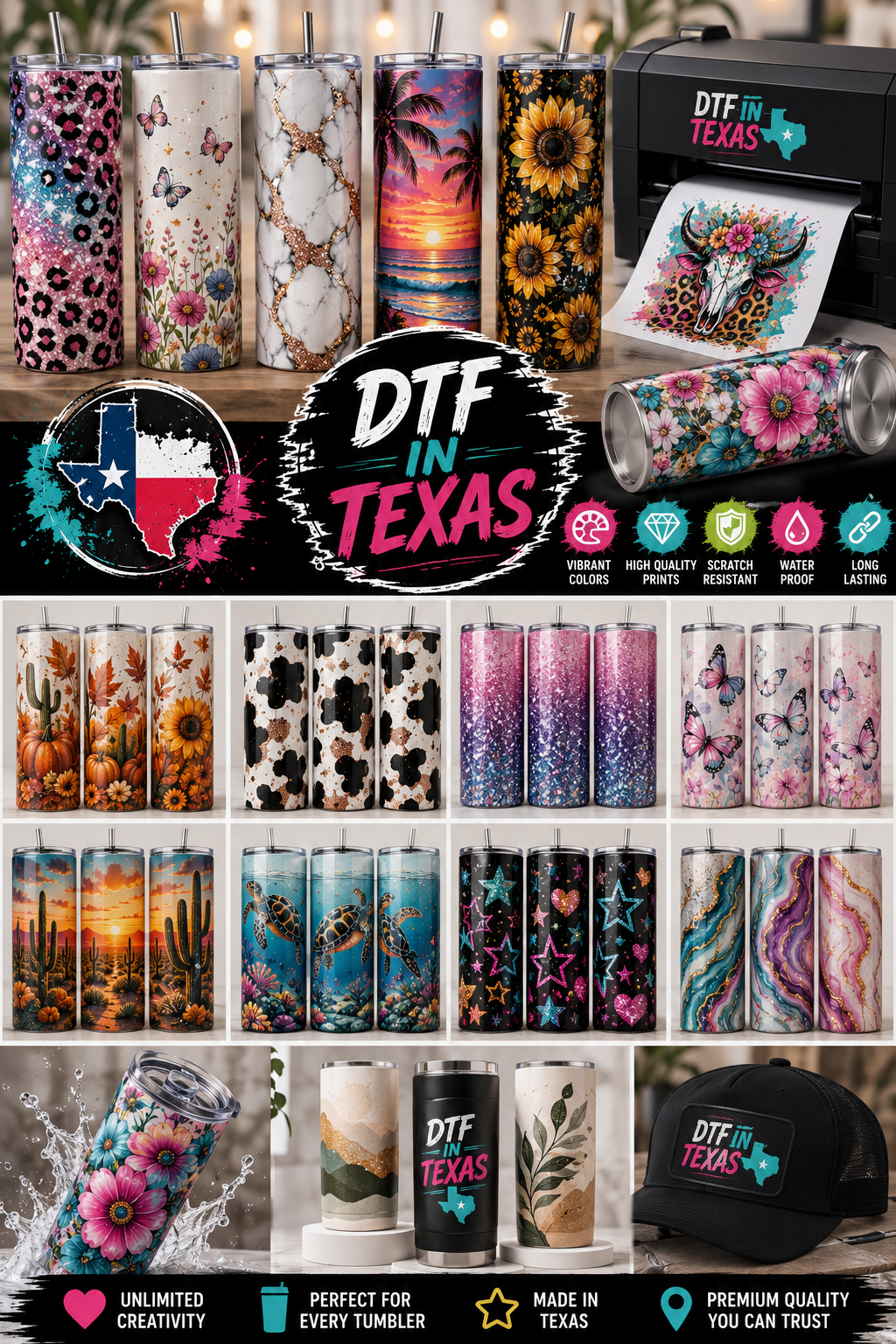 UV DTF Cup Wrap Ideas: Design Inspiration for Every Tumbler in Your Shop