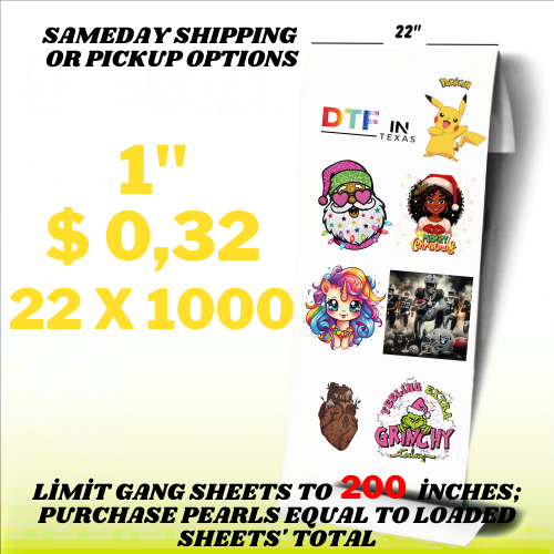 Custom DTF Gang Sheet - dtfintexas