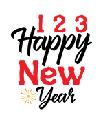 123 Happy New Years New Year's Eve  Holiday Ready To Press Dtf Transfers dtfintexas