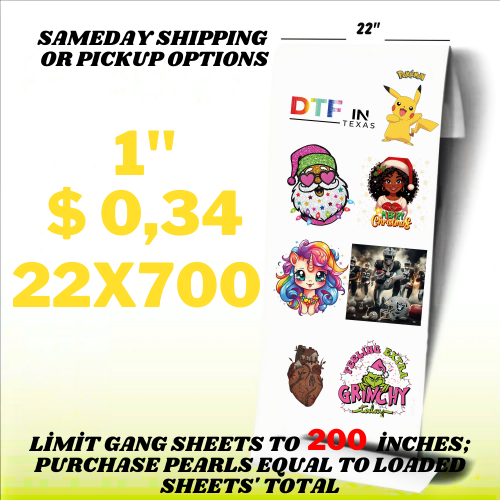 Custom DTF Gang Sheet - dtfintexas