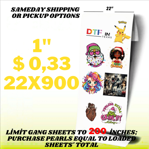 Custom DTF Gang Sheet - dtfintexas