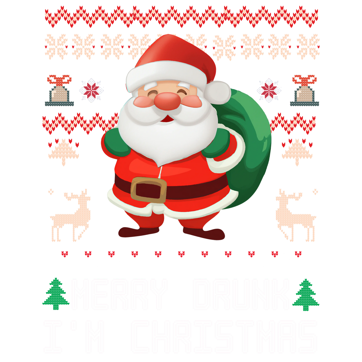 Merry-Drunk-I'M-Christmas-Urly-SweaterCHRISTMAS Ready To Press dtfintexas