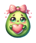 Avocado(7) Cute  Valentine' s Day  Holiday Ready To Press Dtf Transfers dtfintexas