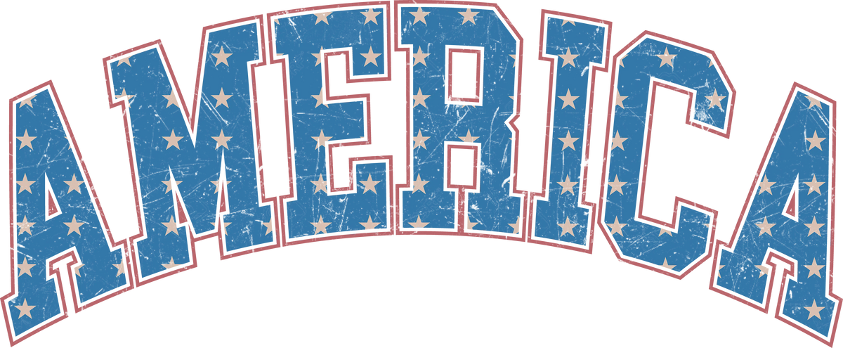 Amerıca Retro PATRIOTIC  HOLIDAYS READY TO PRESS dtfintexas