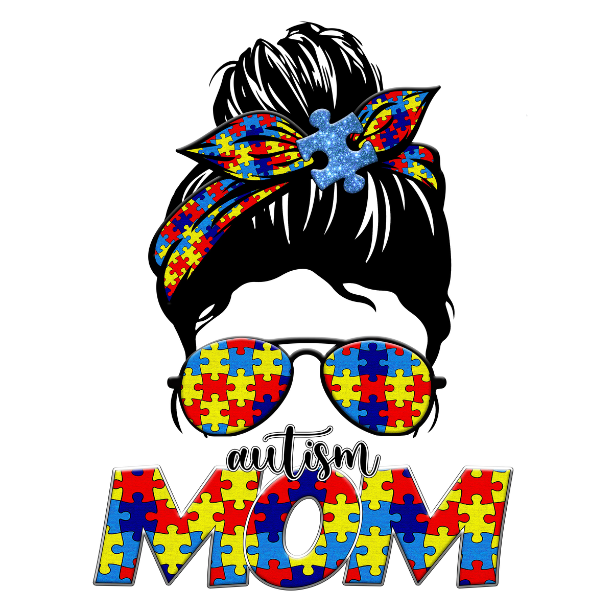 Autism Mom sublimation (1) Mother's Day Holiday Ready To Press Dtf Transfers dtfintexas