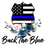 Back The Blue Badge Police Police Military & First Responders Ready To Press Dtf Transfers dtfintexas