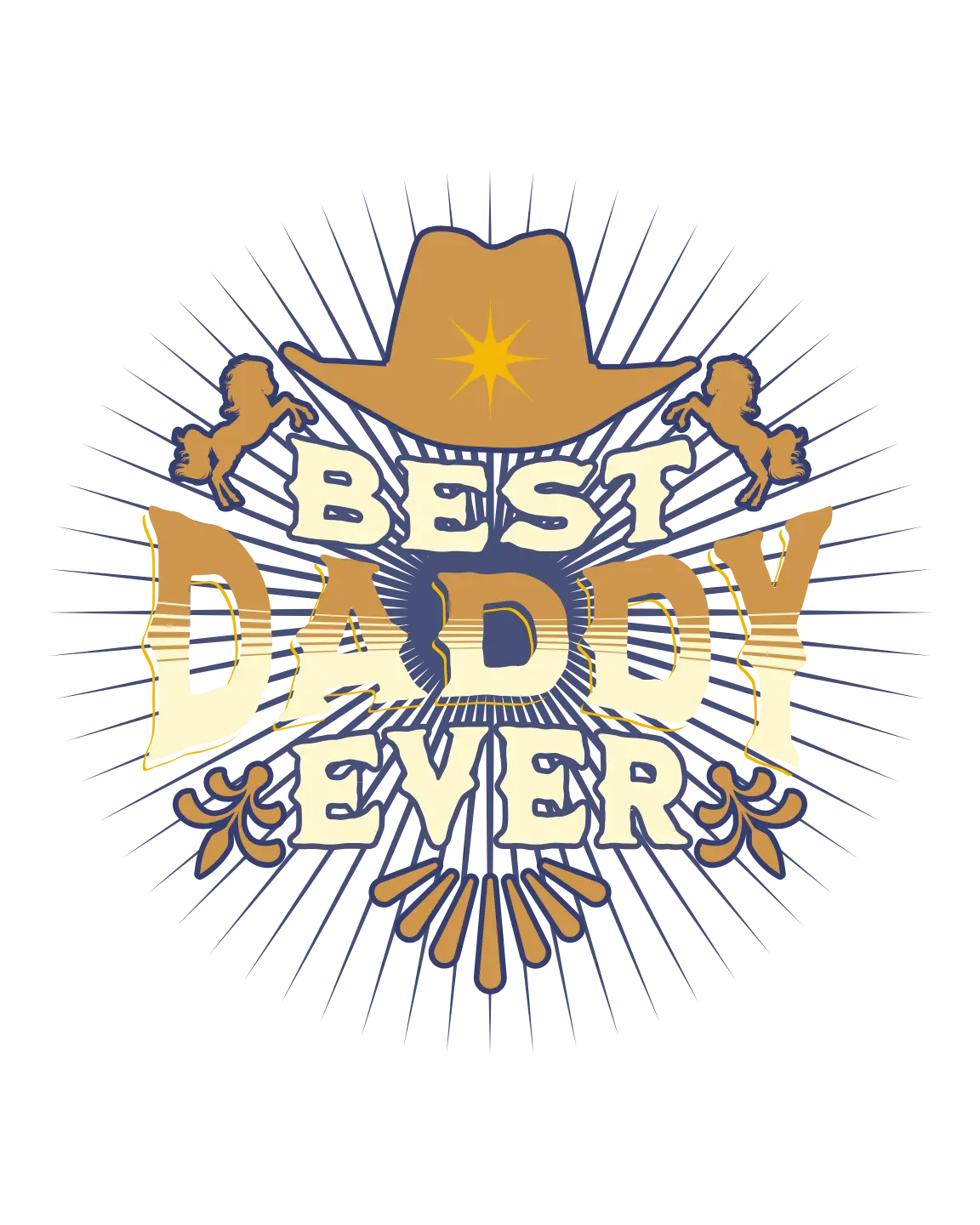 Best Daddy EverCowboy Hat Father's Day Holidays Ready To Press Dtf Transfers dtfintexas