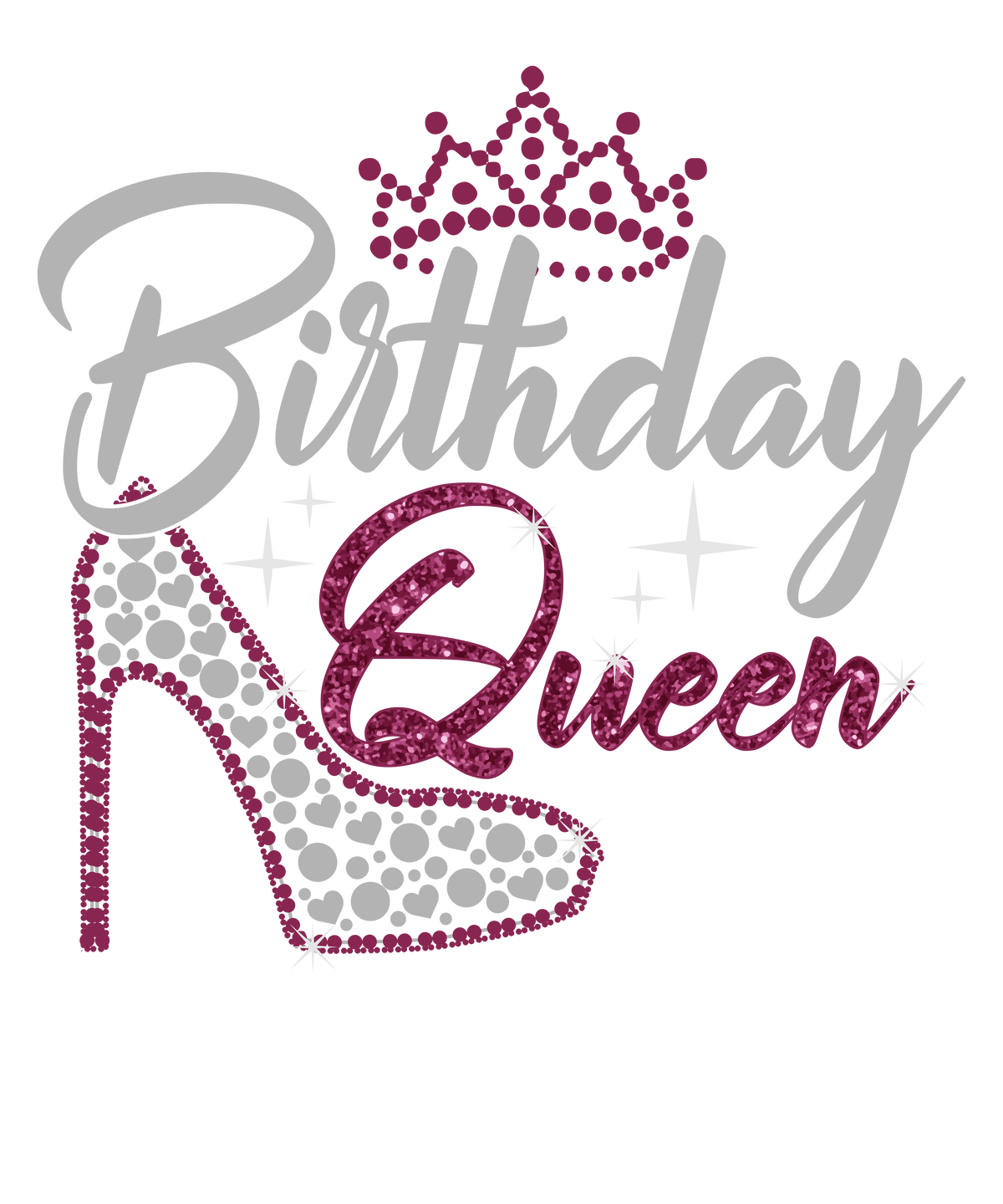 Birthday Queen Rhinestone Birthday  Birthday  Holiday Ready To Press Dtf Transfers dtfintexas