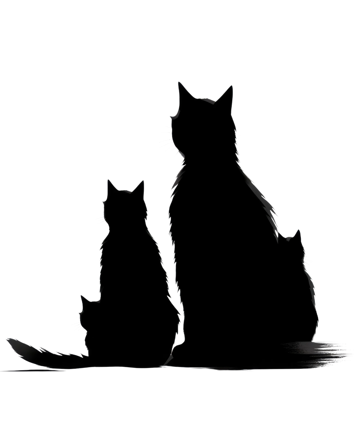Black Cat (2) Cats Animals Ready To Press Dtf Transfers dtfintexas