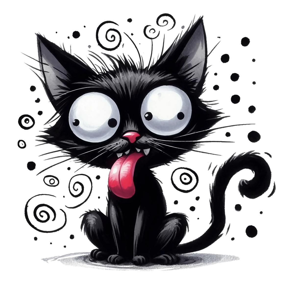 Black Cat (59) Cats Animals Ready To Press Dtf Transfers dtfintexas