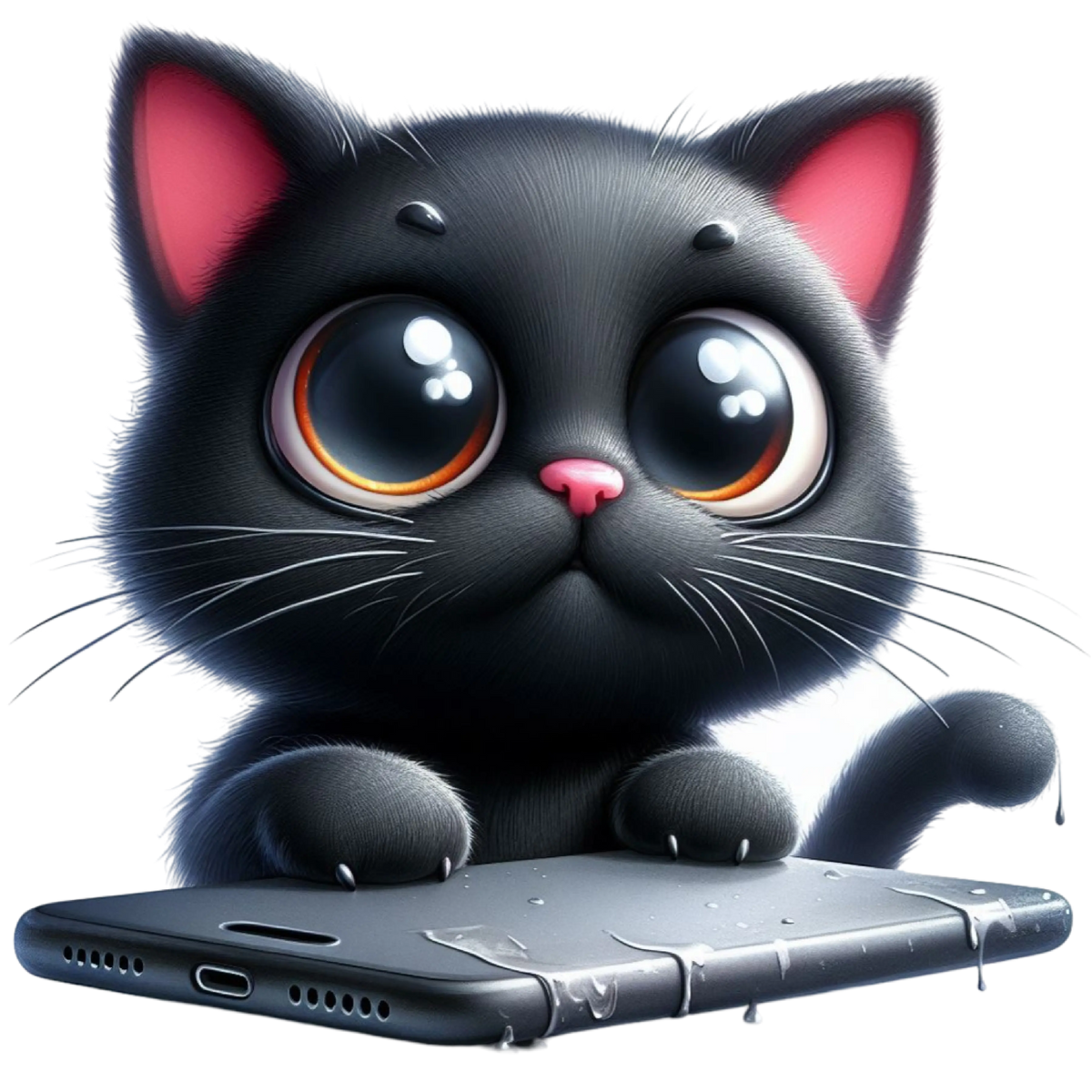 Black Cat (6) Cats Animals Ready To Press Dtf Transfers dtfintexas