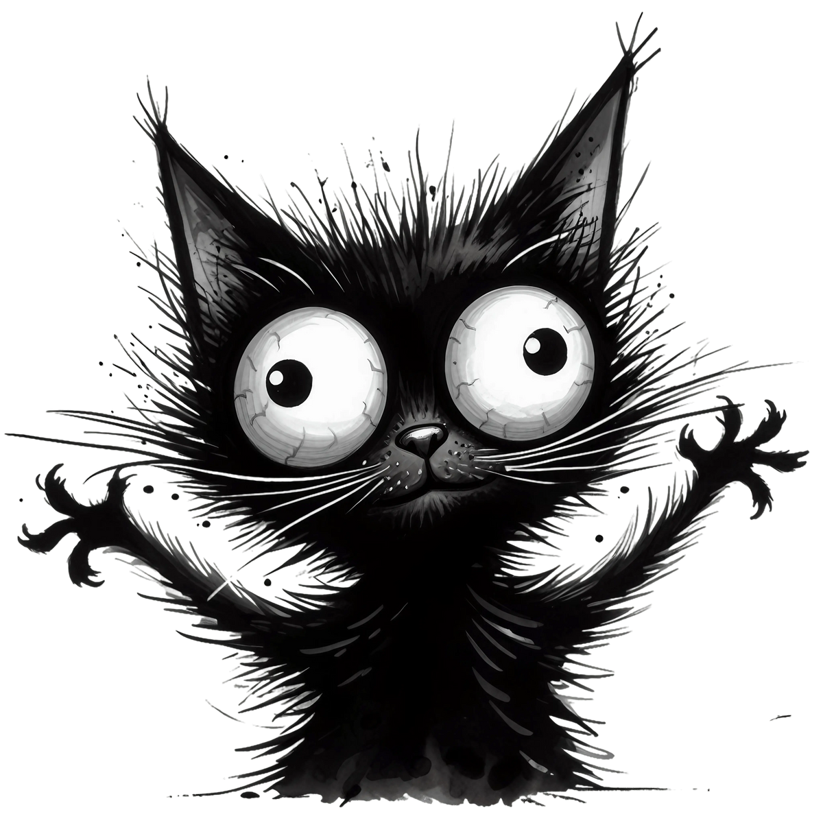 Black Cat (61) Cats Animals Ready To Press Dtf Transfers dtfintexas