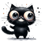 Black Cat (62) Cats Animals Ready To Press Dtf Transfers dtfintexas