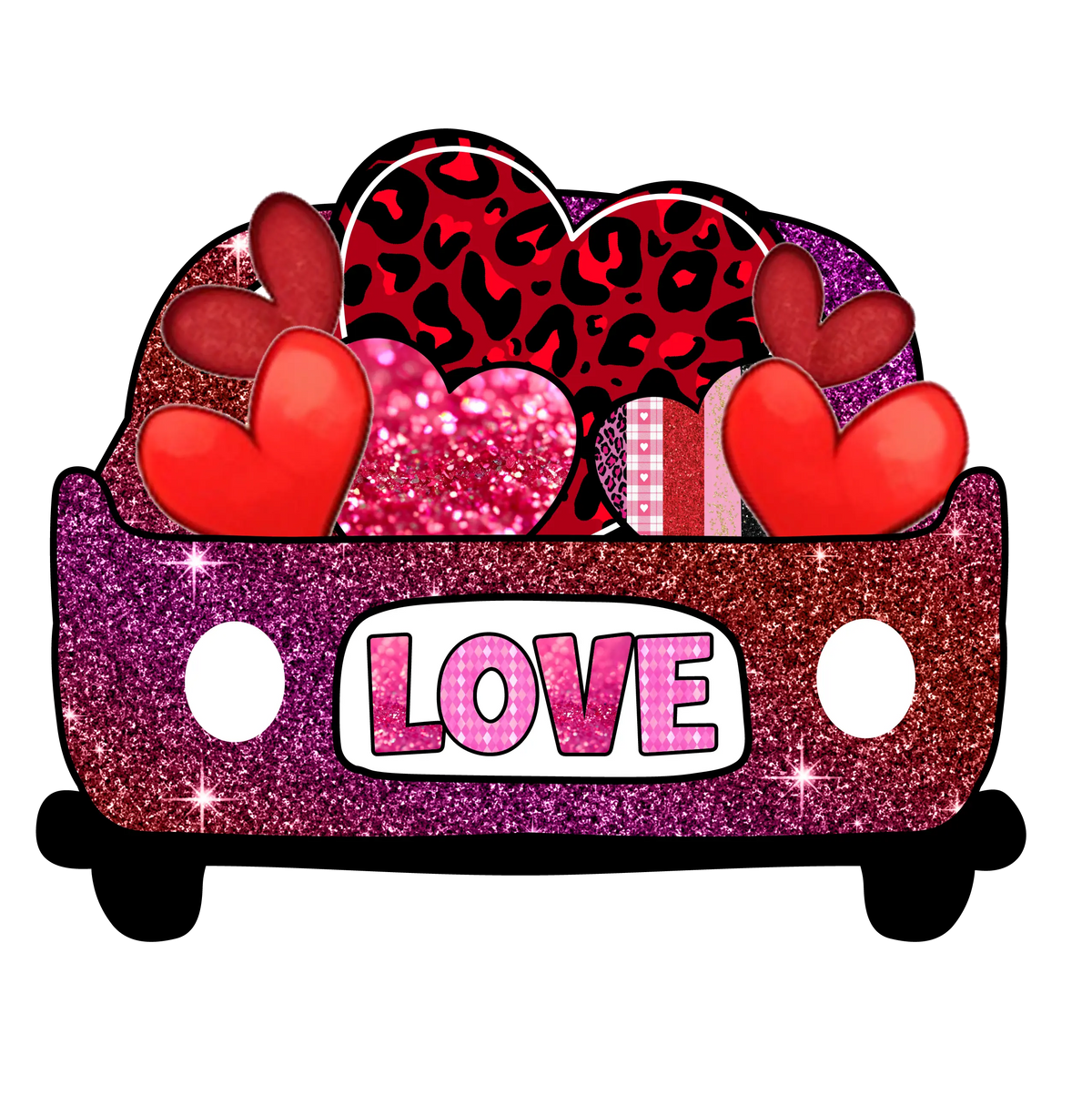Car Love  Valentine' s Day  Holiday Ready To Press Dtf Transfers dtfintexas