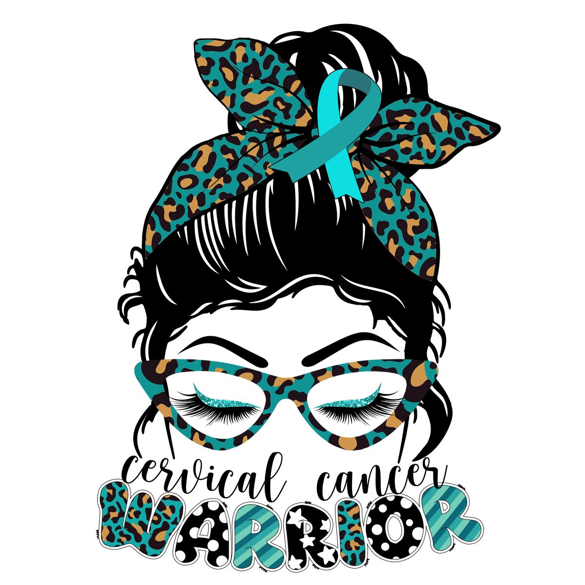 Cervical cancer warrior     Mother's Day Holiday Ready To Press Dtf Transfers dtfintexas