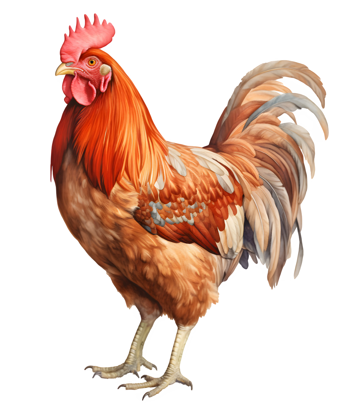 Chicken  Rooster Watercolor   Farm Animals  Animals  Ready To Press Dtf Transfers dtfintexas