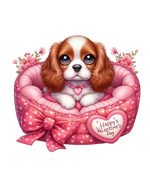 Cocker Spaniel Valentine' s Day  Holiday Ready To Press Dtf Transfers dtfintexas