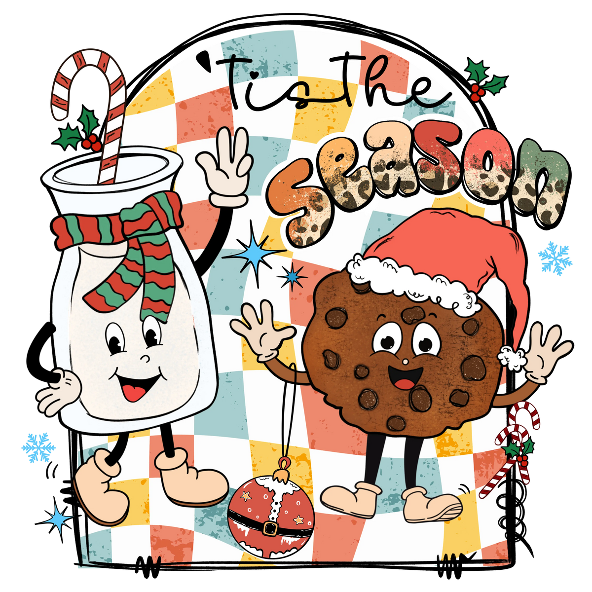 Cookies Milk Santa6 Christmas Holidays  Ready To Press Dtf Transfers dtfintexas