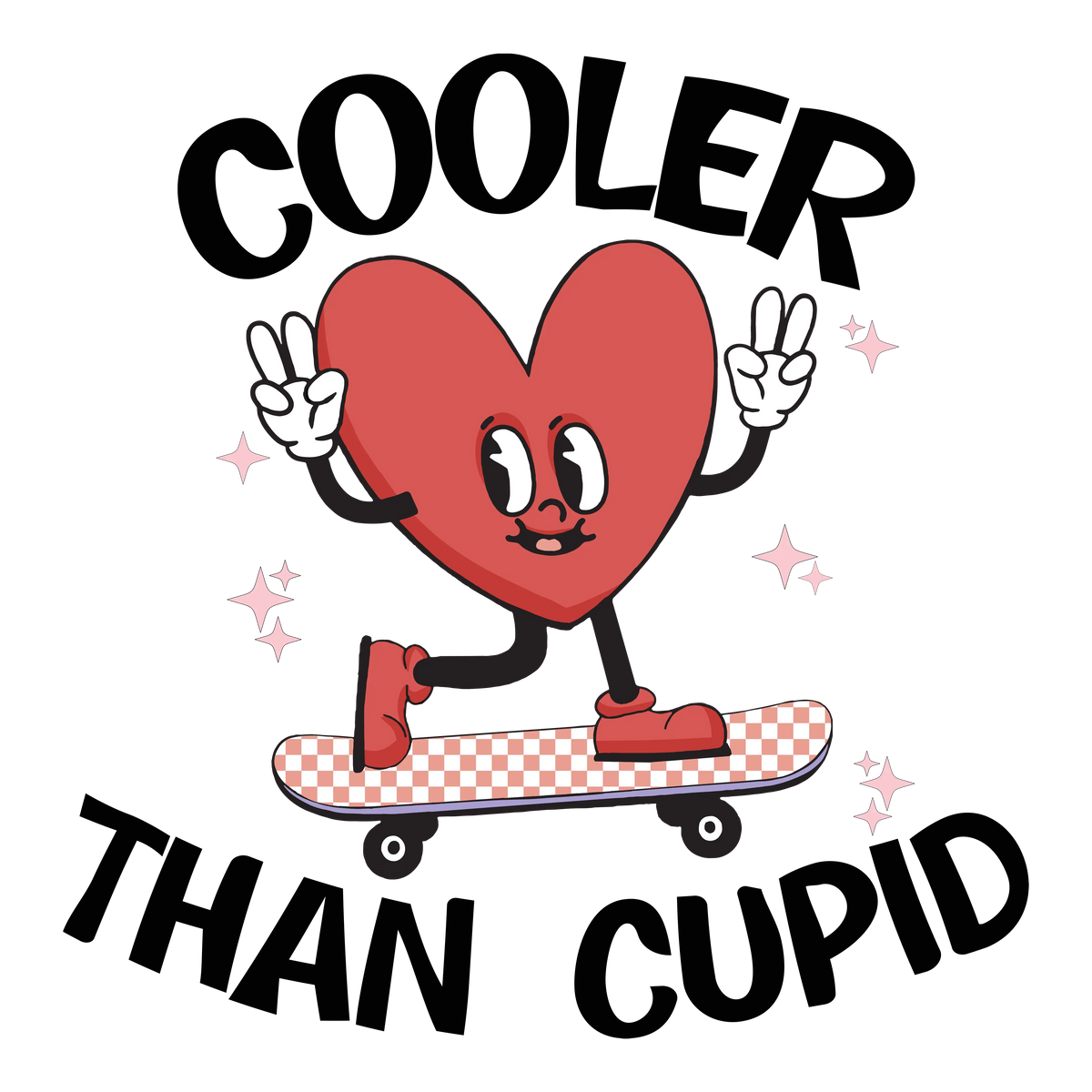 Cooler than Cupid  Valentine' s Day  Holiday Ready To Press Dtf Transfers dtfintexas
