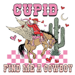 Cowboy Valentina (50)  Valentine' s Day  Holiday Ready To Press Dtf Transfers dtfintexas