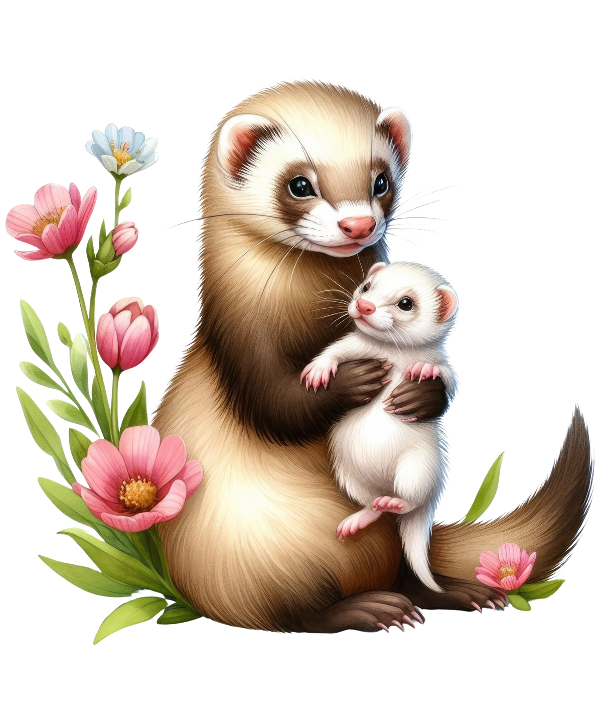 Cute Mama and Baby Animals 7  Farm Animals  Animals  Ready To Press Dtf Transfers dtfintexas