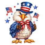 Cute patrıotıc Eagle 2 PATRIOTIC  HOLIDAYS READY TO PRESS dtfintexas