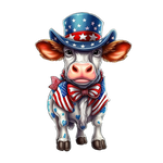 Cute patrıotıc cow 1 standard wıdth 3600px PATRIOTIC  HOLIDAYS READY TO PRESS dtfintexas
