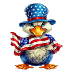 Cute patrıotıc duck 1 PATRIOTIC  HOLIDAYS READY TO PRESS dtfintexas