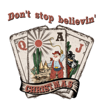 Don t stop believin Christmas   Horses  Animals  Ready To Press  Dtf Transfers dtfintexas
