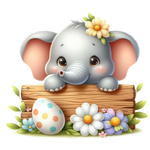 Easter Animal Peeking 13 Easter Holiday Ready To Press Dtf Transfers dtfintexas