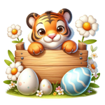 Easter Animal Peeking 7 Easter Holiday Ready To Press Dtf Transfers dtfintexas