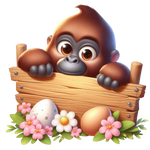Easter Animal Peeking 9 Easter Holiday Ready To Press Dtf Transfers dtfintexas