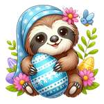 Sloths  Easter 102 Easter Day  Holiday Ready To Press Dtf Transfers dtfintexas