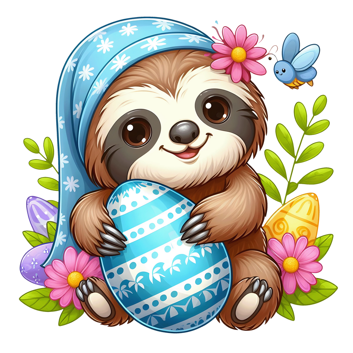 Sloths  Easter 102 Easter Day  Holiday Ready To Press Dtf Transfers dtfintexas