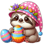 Sloths  Easter 85 Easter Day  Holiday Ready To Press Dtf Transfers dtfintexas