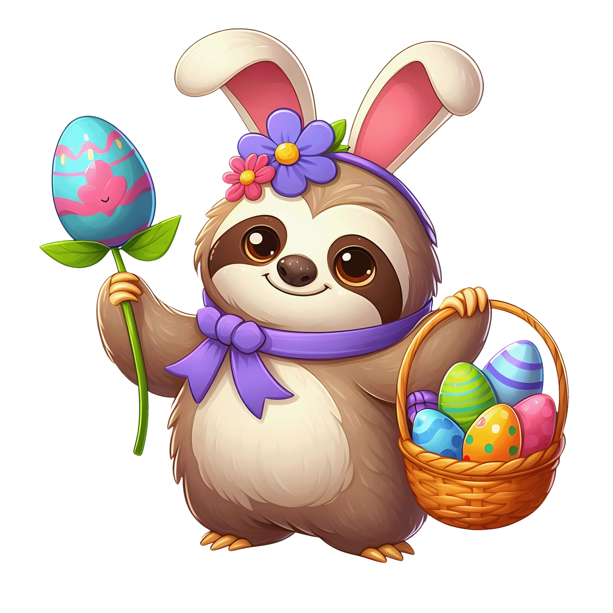 Sloths  Easter 86 Easter Day  Holiday Ready To Press Dtf Transfers dtfintexas