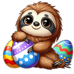 Sloths  Easter 88 Easter Day  Holiday Ready To Press Dtf Transfers dtfintexas