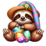 Copy of Sloths  Easter 91 Easter Day  Holiday Ready To Press Dtf Transfers dtfintexas