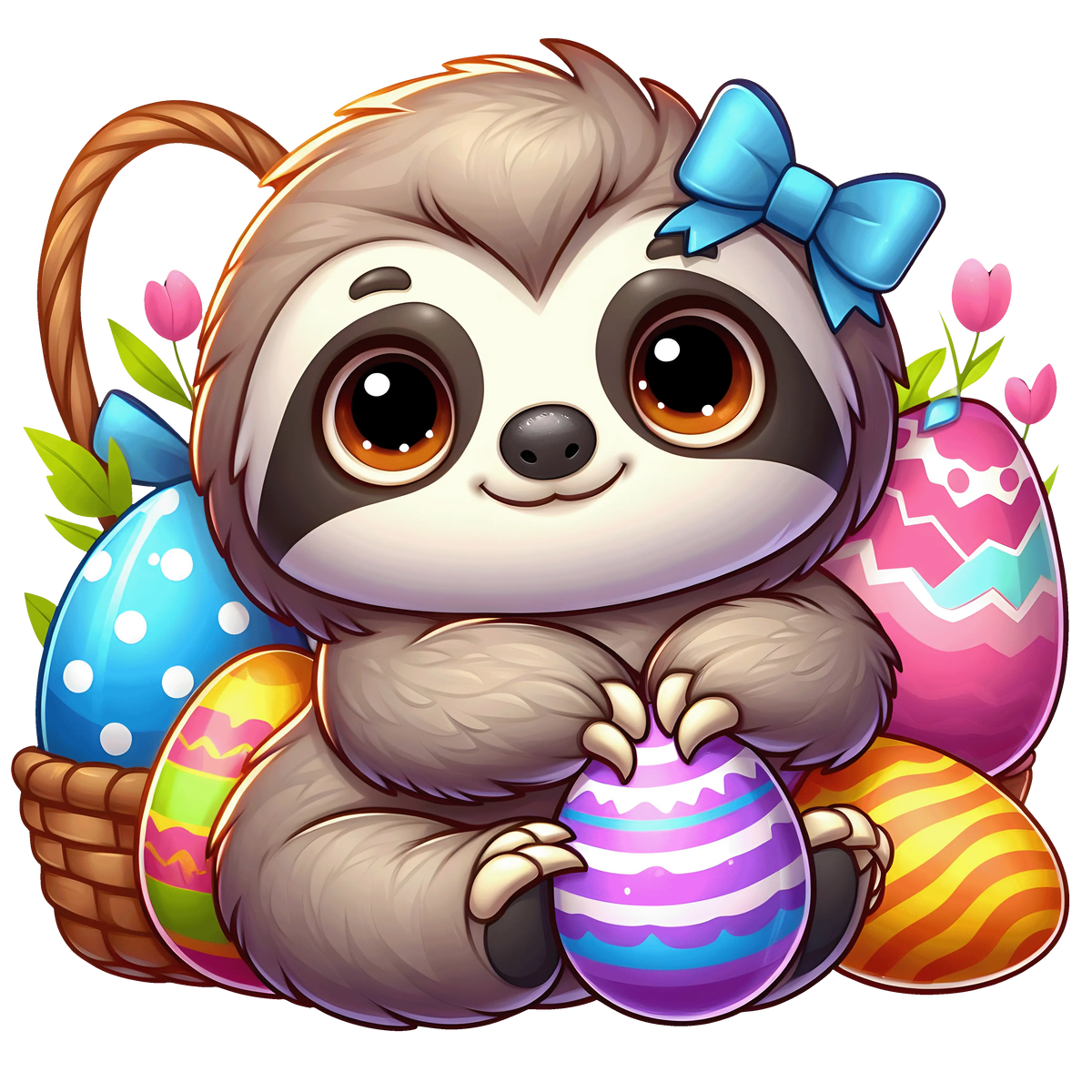 Sloths  Easter 92 Easter Day  Holiday Ready To Press Dtf Transfers dtfintexas