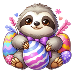 Sloths  Easter 93  Easter Day  Holiday Ready To Press Dtf Transfers dtfintexas