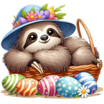 Sloths  Easter 95  Easter Day  Holiday Ready To Press Dtf Transfers dtfintexas