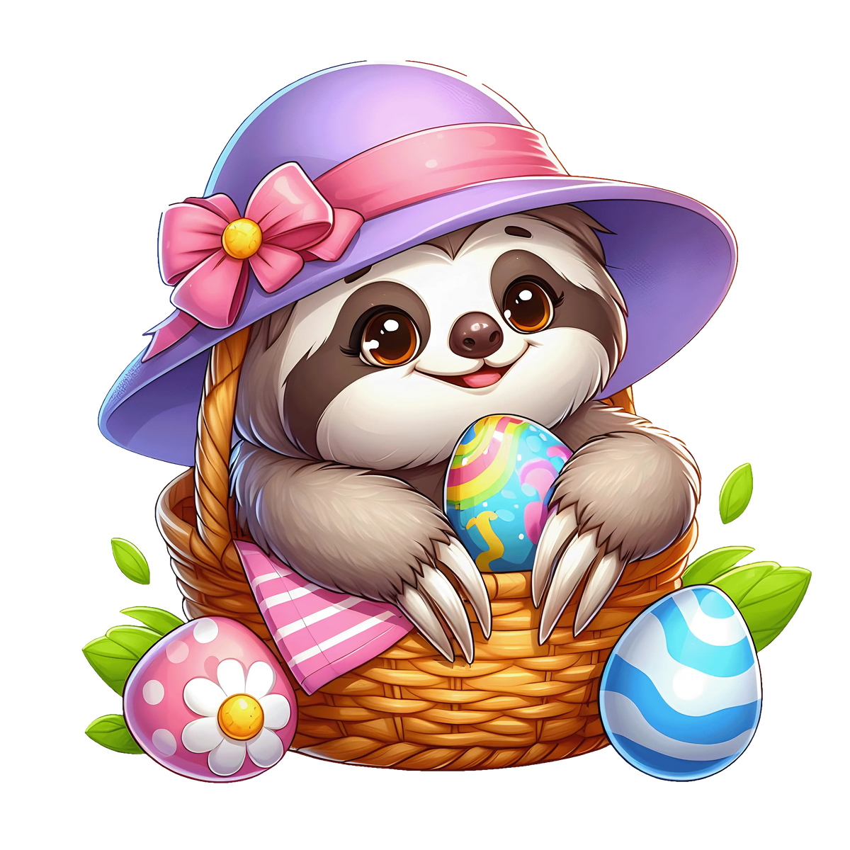Sloths  Easter 96  Easter Day  Holiday Ready To Press Dtf Transfers dtfintexas