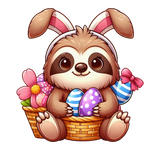 Sloths  Easter 97 Easter Day  Holiday Ready To Press Dtf Transfers dtfintexas