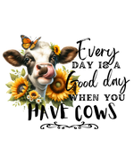 Every Day Cow  Farm Animals  Animals  Ready To Press Dtf Transfers dtfintexas