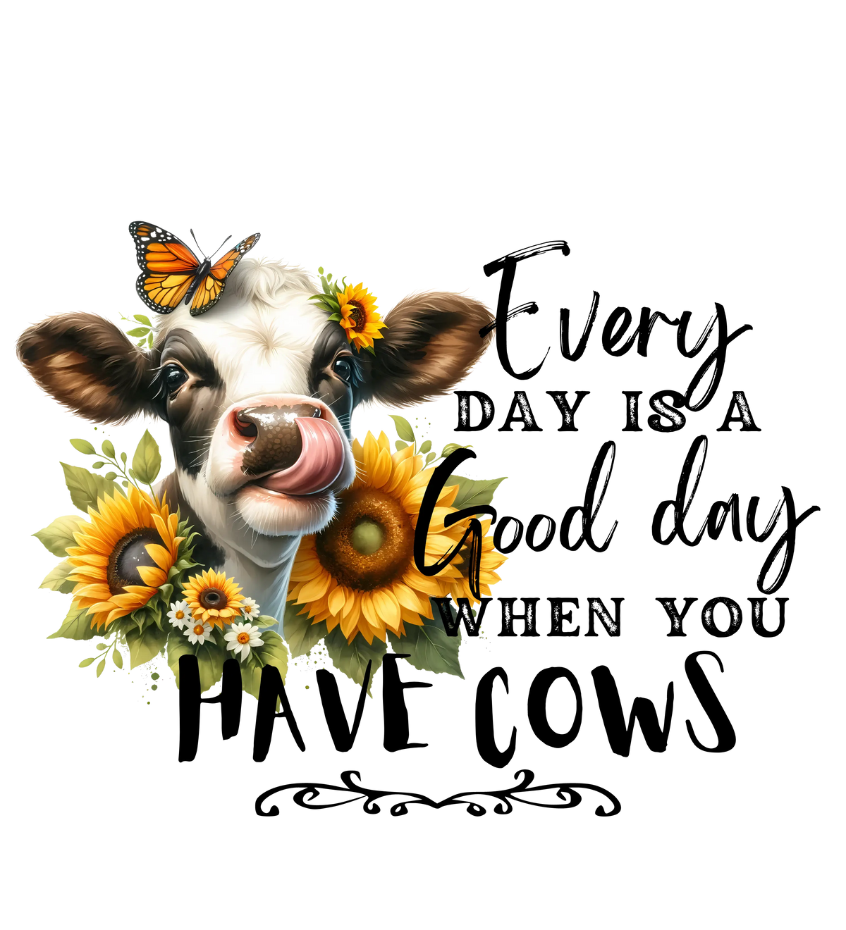 Every Day Cow  Farm Animals  Animals  Ready To Press Dtf Transfers dtfintexas
