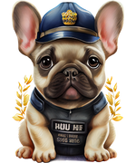 French Bulldog Puppy police 2 police 2 Police Military & First Responders Ready To Press Dtf Transfers dtfintexas