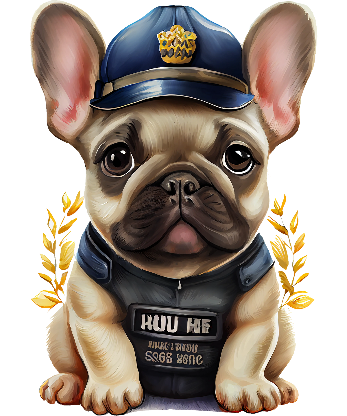 French Bulldog Puppy police 2 police 2 Police Military & First Responders Ready To Press Dtf Transfers dtfintexas