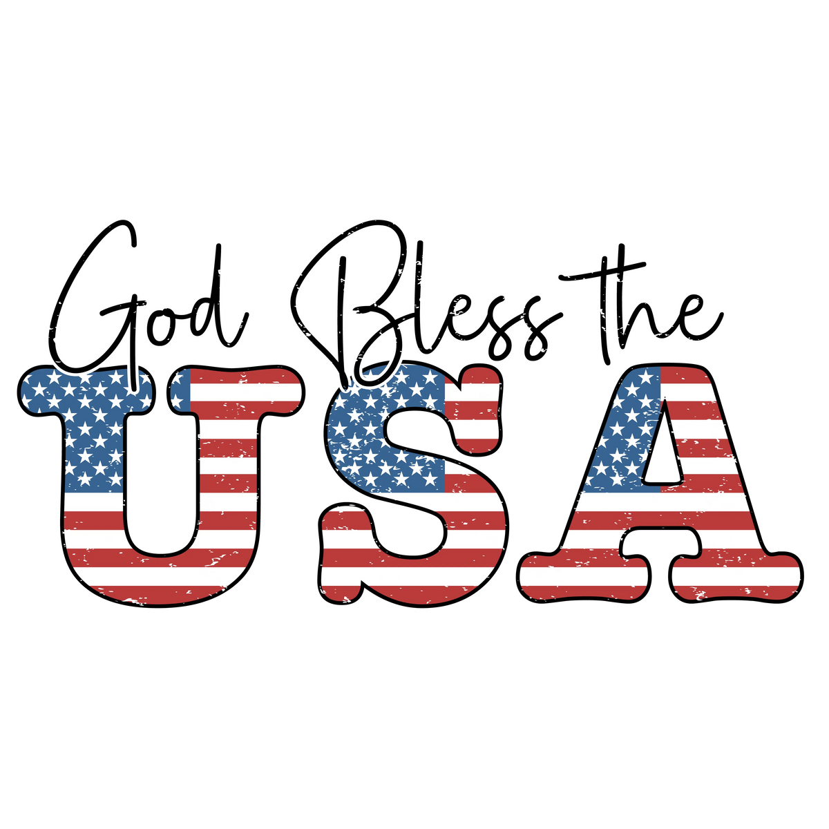 God Bless the USA -02-01 PATRIOTIC  HOLIDAYS READY TO PRESS dtfintexas